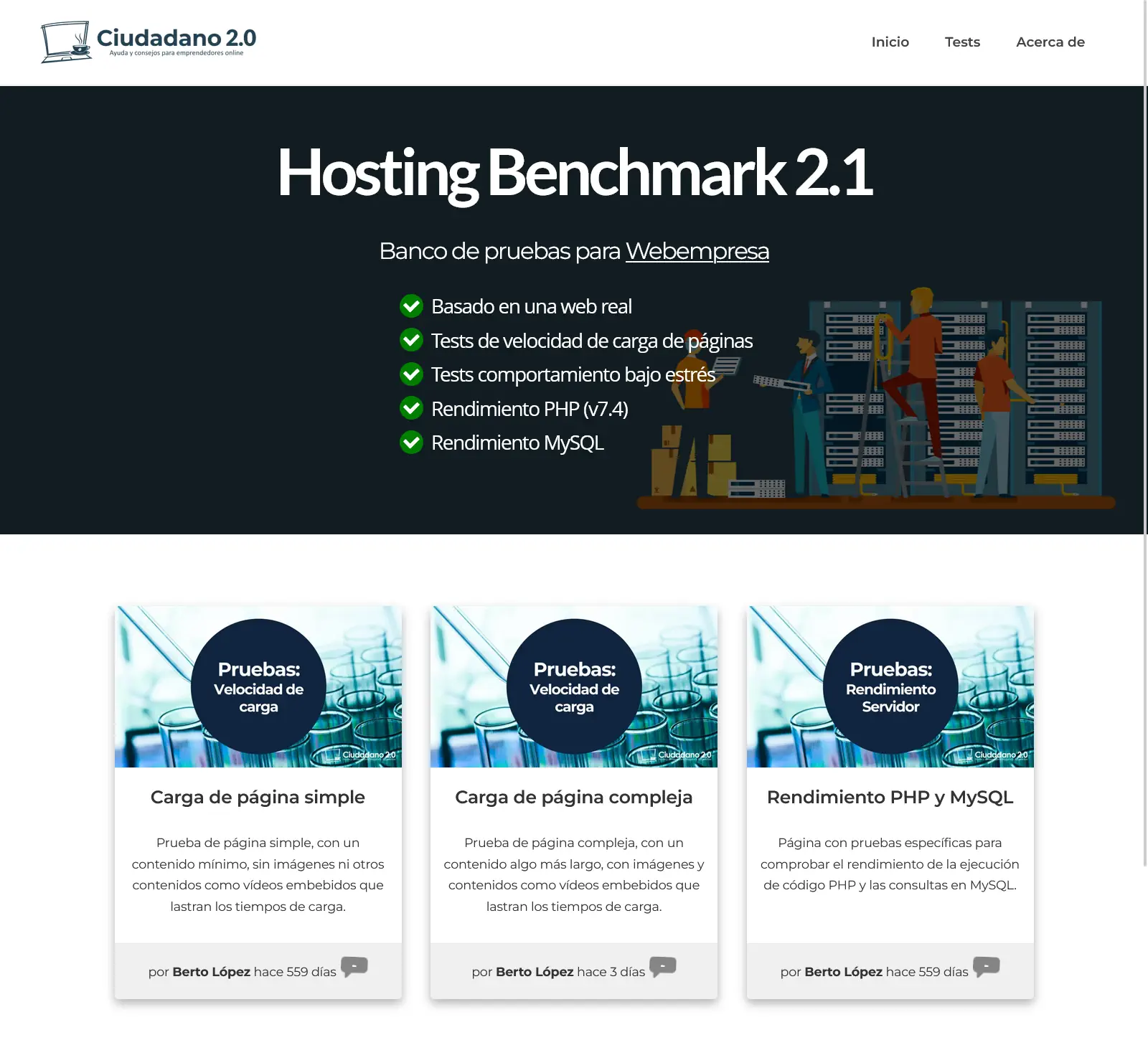 home hosting tester