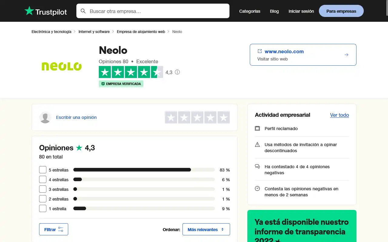 trustpilot neolo