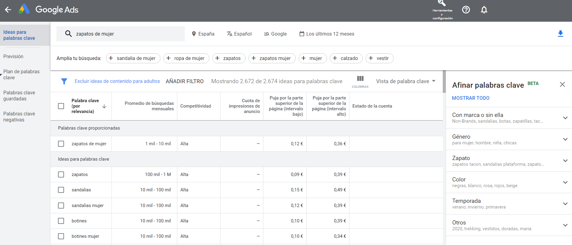 Google Keyword Planner Google Keyword Planner