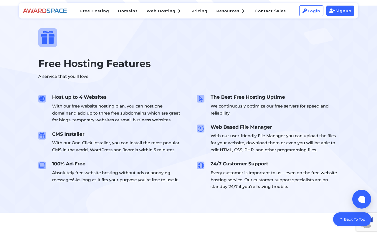 hosting gratis awardspace
