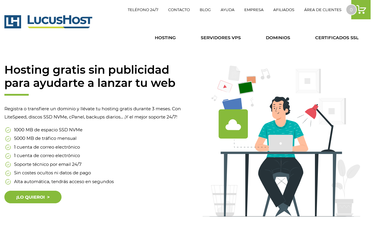 hosting gratis de lucushost